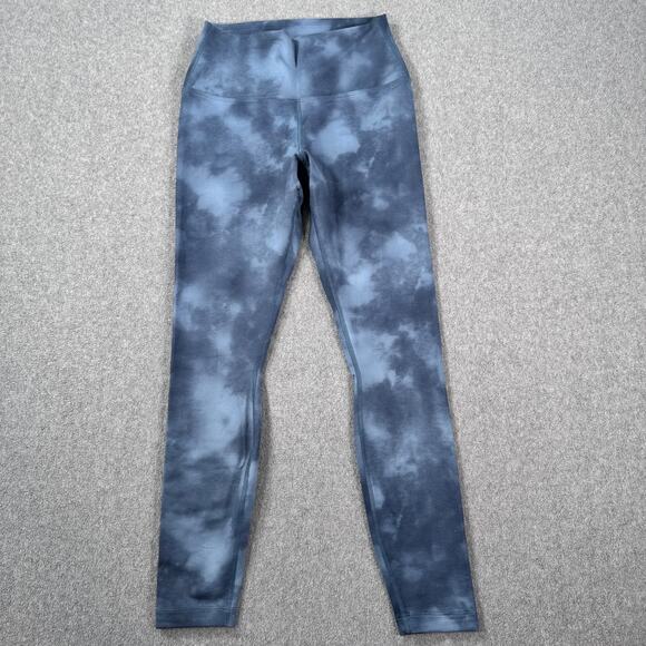 NOBULL Tie Dye Leggings Women's Small Blue 26" Inseam Active Gym Running - Picture 1 of 8